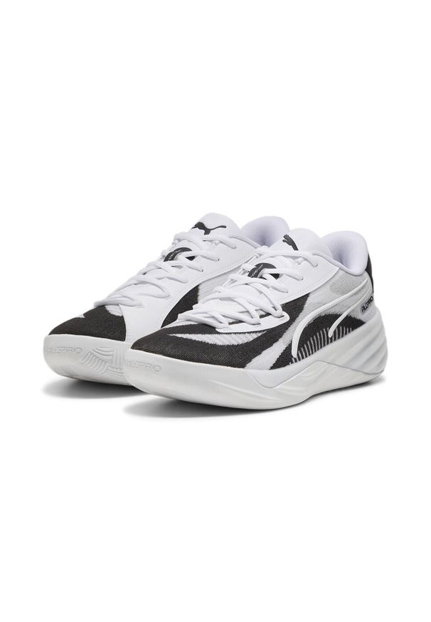Puma - Buty koszykarskie All-Pro NITRO Team PUMA White Black. Kolor: biały, wielokolorowy, czarny. Materiał: materiał, syntetyk, tkanina. Sport: koszykówka