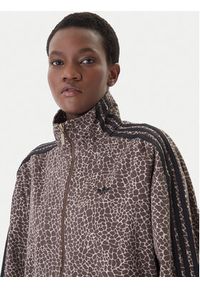 Adidas - adidas Kurtka jeansowa Firebird Aop KD2815 Brązowy Oversize. Kolor: brązowy. Materiał: bawełna #2