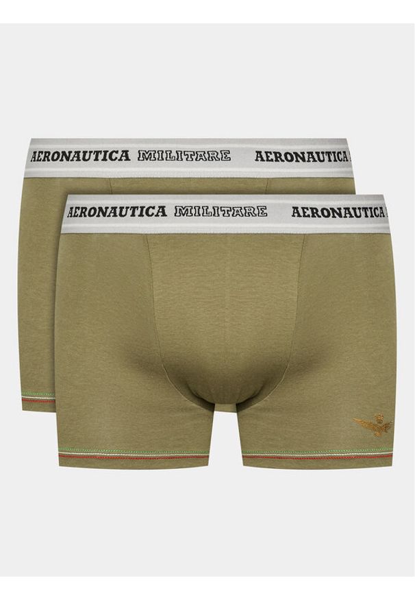 Aeronautica Militare Komplet 2 par bokserek AM1UBX003 Zielony. Kolor: zielony. Materiał: bawełna