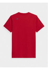 4f - 4F T-Shirt 4FAW23TTSHM0878 Czerwony Regular Fit. Kolor: czerwony. Materiał: bawełna #7