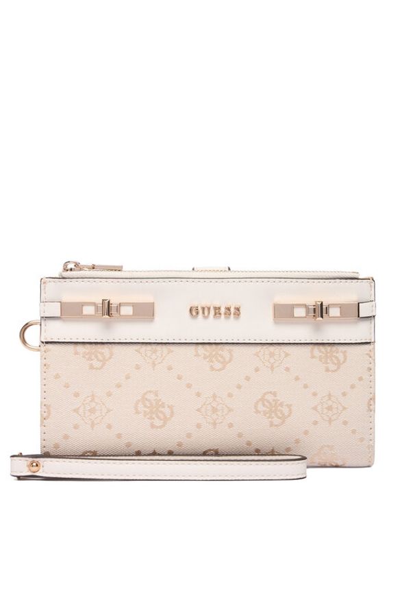 Guess Portfel Melinda Logo Slg SWJP99 02157 Écru. Materiał: materiał