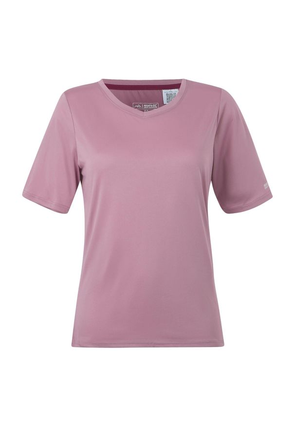 Regatta - T-shirt Damski W Serek Fingal II. Typ kołnierza: dekolt w serek. Kolor: różowy