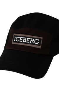 Iceberg Bejsbolówka | 71006920 | Mężczyzna | Czarny. Kolor: czarny. Materiał: bawełna. Wzór: aplikacja #5