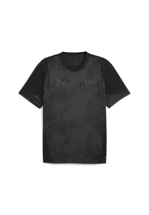 Puma - Męska koszulka treningowa FC St. Pauli PUMA Black Flat Dark Gray. Kolor: czarny, szary, wielokolorowy. Sport: piłka nożna