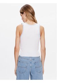 BDG Urban Outfitters Top BDG SCOOP CONSTITCH VEST 76466317 Biały Slim Fit. Kolor: biały. Materiał: syntetyk #2