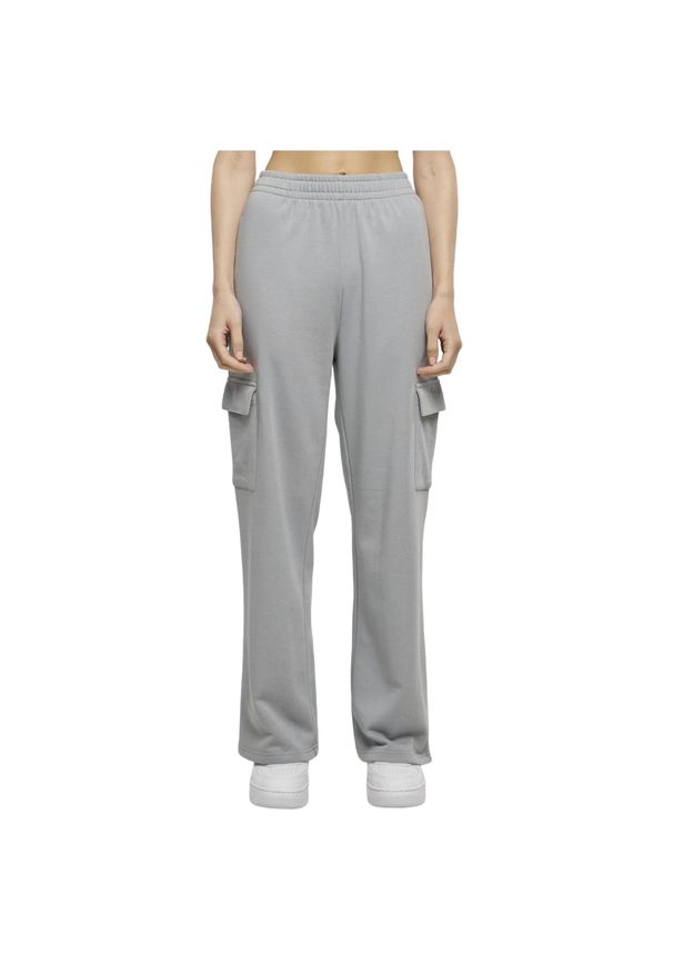 Urban Classics - Lekkie Spodnie Dresowe Dla Kobiet. Kolor: szary. Materiał: dresówka