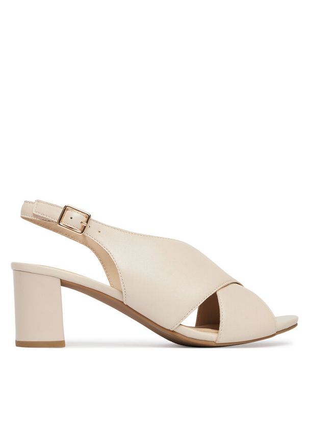 Sandały Caprice. Kolor: kremowy