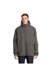 SOL'S - Męska Kurtka Rock Padded Soft Shell Jacket. Kolor: wielokolorowy, szary, brązowy