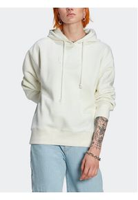 Adidas - adidas Bluza Trefoil Graphic Embroidery HM1636 Beżowy Loose Fit. Kolor: biały. Materiał: bawełna #7