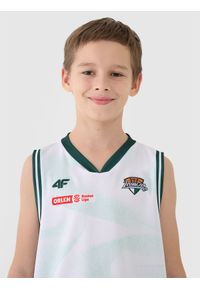 4f - 4F Koszulka meczowa replika domowa z sezonu 2024/25 dziecięca 4F x Zastal Zielona Góra - multikolor 146/152 (10-12 lat). Typ kołnierza: dekolt w serek. Kolor: wielokolorowy. Materiał: włókno, dzianina, syntetyk, materiał. Wzór: gładki, ze splotem, nadruk. Sezon: lato. Sport: fitness, koszykówka #2