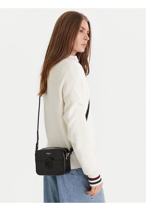 Pepe Jeans Torebka Beverly Limited PL031662 Czarny. Kolor: czarny. Materiał: skórzane