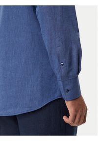 Karl Lagerfeld - KARL LAGERFELD Koszula 605035 552627 Granatowy Regular Fit. Typ kołnierza: dekolt w karo. Kolor: niebieski. Materiał: bawełna