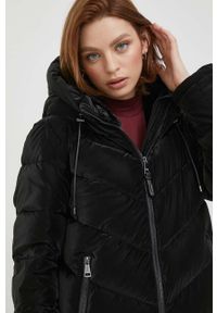 DKNY - Dkny kurtka damska kolor czarny zimowa. Kolor: czarny. Materiał: włókno. Sezon: zima #1