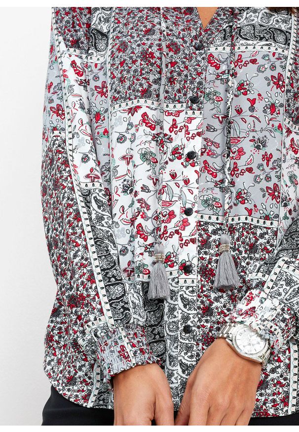 bonprix - Bluzka z nadrukiem. Kolor: biały. Wzór: nadruk