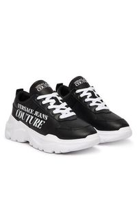 Versace Jeans Couture Sneakersy 80YA3SC1 Czarny. Kolor: czarny. Materiał: skóra #4