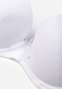 Renee - Biały Gładki Biustonosz o Klasycznym Fasonie Arriethia. Kolor: biały. Wzór: gładki #5