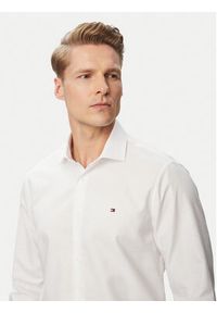 TOMMY HILFIGER - Tommy Hilfiger Koszula MW0MW43747 Biały Regular Fit. Kolor: biały. Materiał: bawełna #5