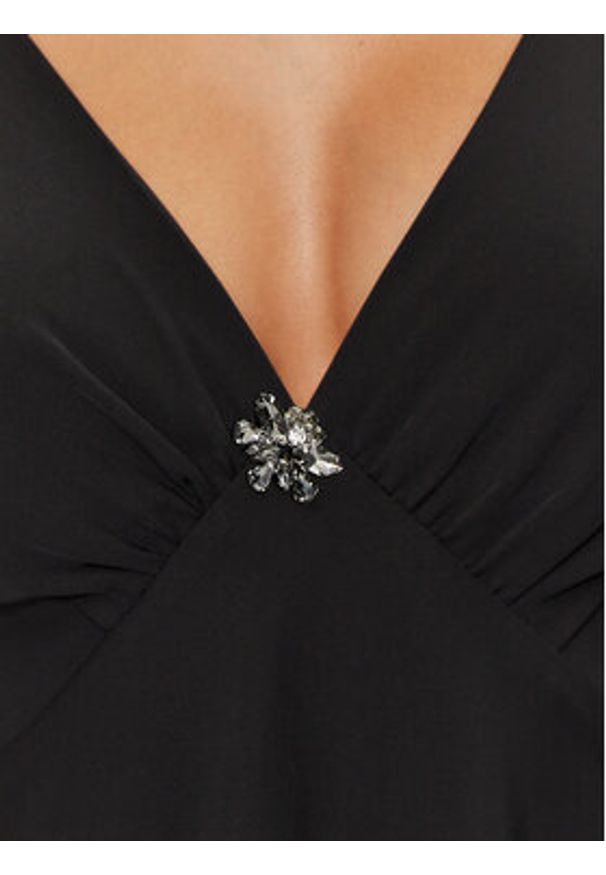 Rinascimento Top CFC0119900003 Czarny Regular Fit. Kolor: czarny. Materiał: syntetyk