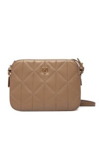 Calvin Klein Torebka Quilted Camera Bag LV04F3328G Beżowy. Kolor: beżowy. Materiał: skórzane #6