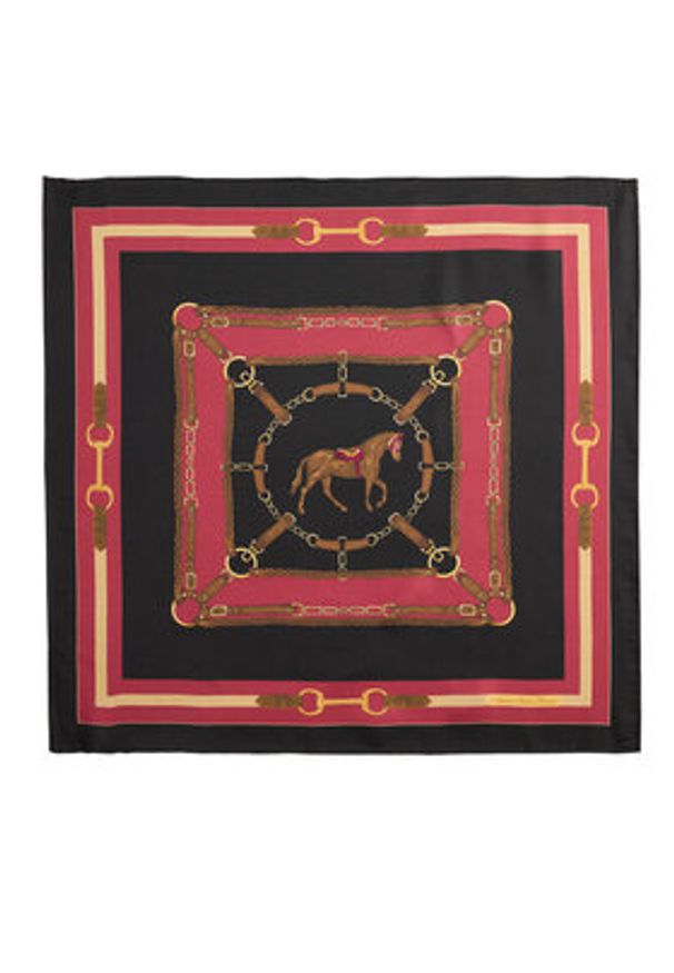 Lauren Ralph Lauren - LAUREN RALPH LAUREN Chusta 454P04587003 Czarny. Kolor: czarny. Materiał: jedwab