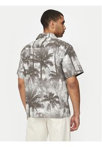 Converse Koszula M Aop Resort Shirt 10026435-A01 Szary jasny Regular Fit. Kolor: szary. Materiał: bawełna #4