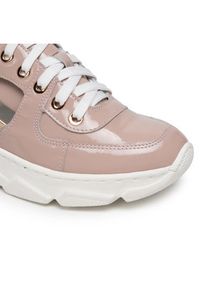Eva Minge Sneakersy EM-08-09-001158 Różowy. Kolor: różowy. Materiał: skóra, lakier #4