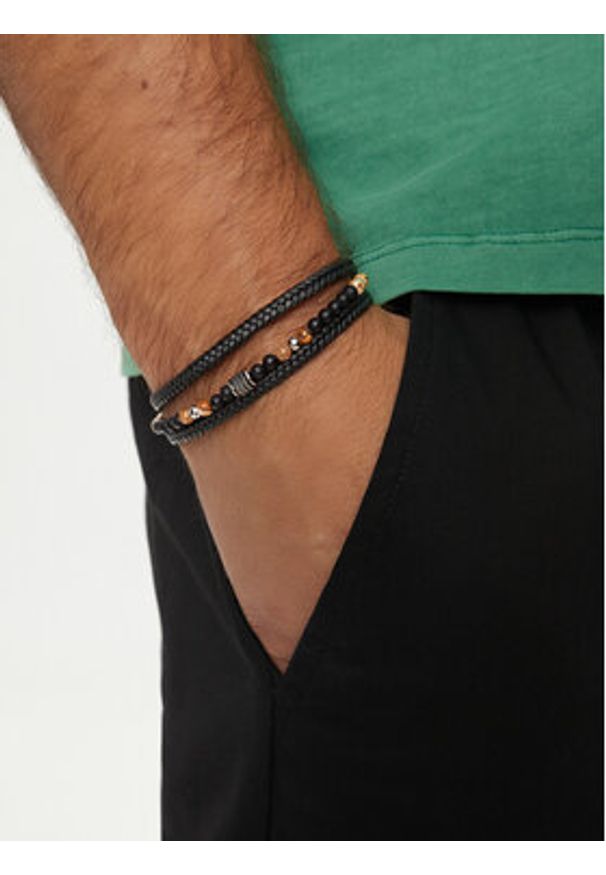 U.S. Polo Assn. Bransoletka JW9220BR Czarny. Kolor: czarny