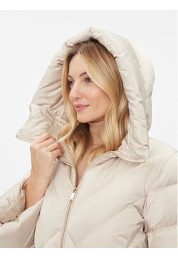 Marella Kurtka puchowa Iser 2334960637200 Beżowy Regular Fit. Kolor: beżowy. Materiał: syntetyk