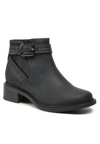 Clarks Botki Maye Strap 261680754 Czarny. Kolor: czarny. Materiał: skóra, nubuk #3
