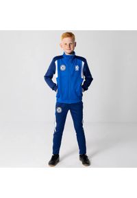 CHELSEA - Dres piłkarski dziecięcy Chelsea 23/24. Kolor: niebieski. Materiał: dresówka. Styl: sportowy #1