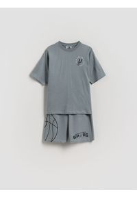 Reserved - Komplet San Antonio Spurs NBA - jasnoszary. Kolor: szary. Materiał: dzianina, bawełna #1