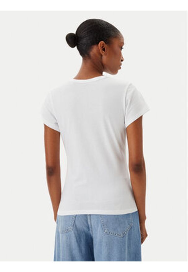 BOSS T-Shirt C_Eslane_4 50540432 Biały Slim Fit. Kolor: biały. Materiał: bawełna
