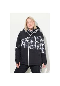 ULLA POPKEN - Damskie Kurtka sportowa HYPRAR wodoodporna kaptur. Kolekcja: plus size. Kolor: czarny. Materiał: poliester. Sport: turystyka piesza #1