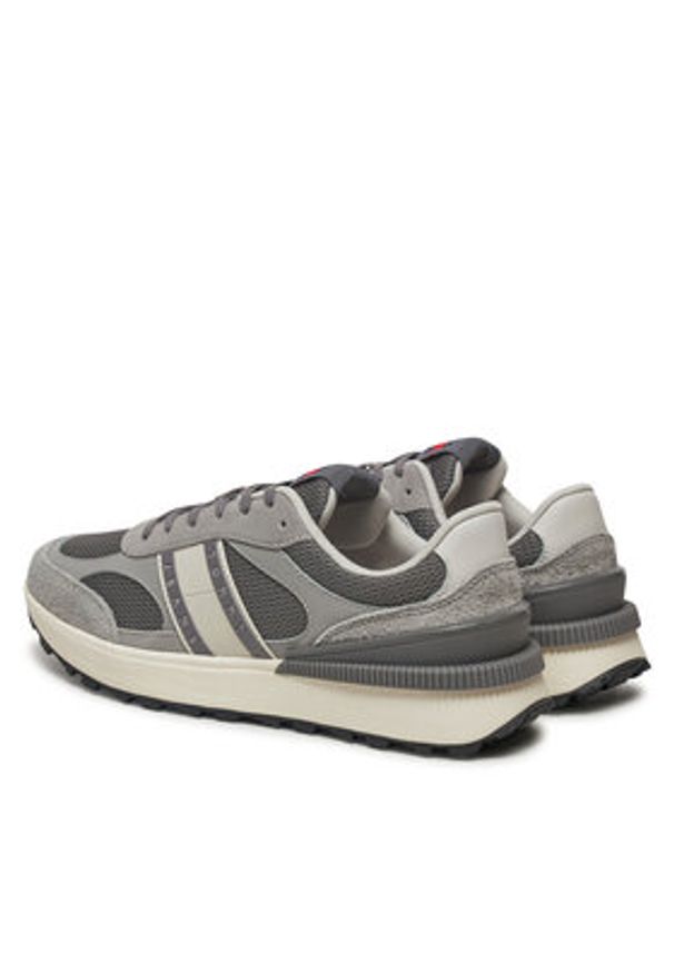 Tommy Jeans Sneakersy Technical Runner Ess EM0EM01537 Szary. Kolor: szary. Materiał: materiał
