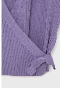 Kids Only sweter dziecięcy kolor fioletowy lekki. Okazja: na co dzień. Kolor: fioletowy. Materiał: materiał, dzianina, wiskoza. Styl: casual #3