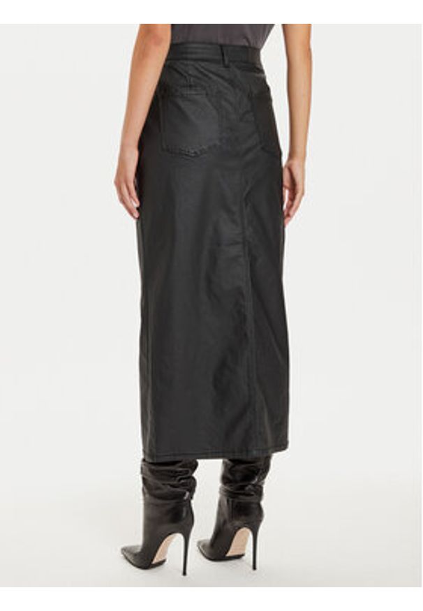 Noisy may - Noisy May Spódnica z imitacji skóry Kath 27031002 Czarny Regular Fit. Kolor: czarny. Materiał: skóra