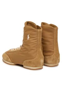 Polo Ralph Lauren Sneakersy 804959093005 Beżowy. Kolor: beżowy. Materiał: zamsz, skóra #4