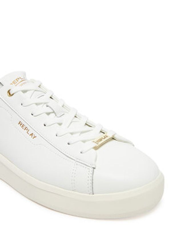 Replay - REPLAY Sneakersy GMZ4O .000.C0020L Biały. Kolor: biały. Materiał: skóra