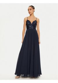 Swing Sukienka wieczorowa 5AI09500 Granatowy Regular Fit. Kolor: niebieski. Materiał: syntetyk. Styl: wizytowy #1