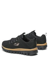 skechers - Skechers Sneakersy 12615 BKRG Czarny. Kolor: czarny. Materiał: materiał #3