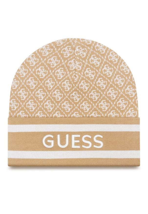 Czapka Guess. Kolor: beżowy