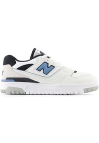 Buty unisex New Balance BB550ESF – białe. Okazja: na co dzień. Kolor: biały. Materiał: skóra. Szerokość cholewki: normalna #1