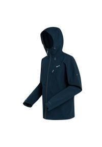 Regatta - Kurtka turystyczna z membraną męska Birchdale przeciwdeszczowa. Kolor: niebieski. Sport: turystyka piesza #1