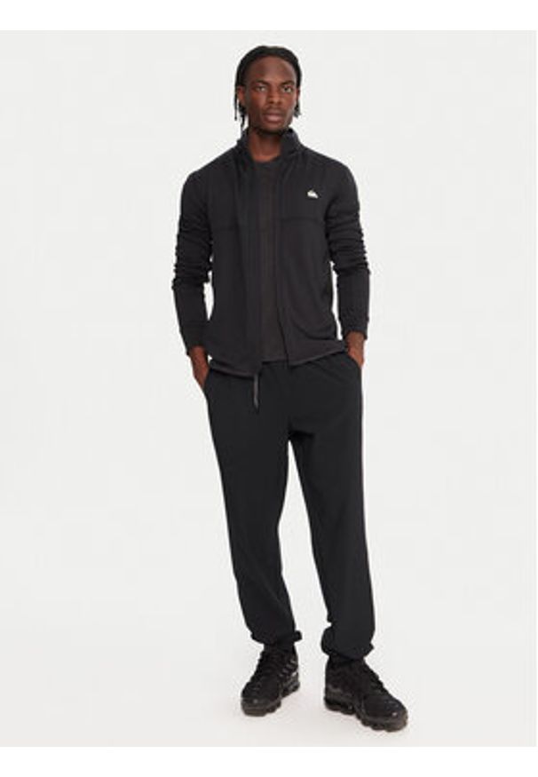 Quiksilver Bluza techniczna Steep Point EQYPF03078 Czarny Slim Fit. Kolor: czarny. Materiał: syntetyk