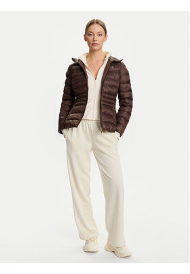 EA7 Emporio Armani Kurtka zimowa 7W000684 AF12475 U6063 Brązowy Slim Fit. Kolor: brązowy. Materiał: syntetyk. Sezon: zima