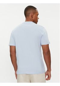 Calvin Klein T-Shirt Degrade Logo K10K112501 Błękitny Regular Fit. Kolor: niebieski. Materiał: bawełna