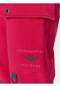 Aeronautica Militare Spodnie dresowe 231PF885DF423 Różowy Relaxed Fit. Kolor: różowy. Materiał: bawełna, dresówka #4