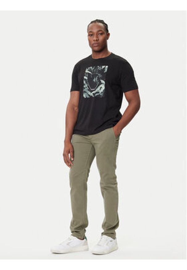 BOSS T-Shirt Te_Animali 50546362 Czarny Regular Fit. Kolor: czarny. Materiał: bawełna
