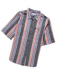 Lee - KOSZULA DAMSKA LEE SS SHIRT NECTARINE L45DCHLC. Materiał: materiał. Długość rękawa: krótki rękaw. Długość: krótkie. Wzór: paski