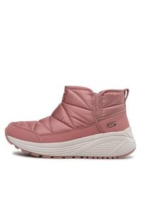 skechers - Skechers Botki Puffiez 117260/ROS Różowy. Kolor: różowy. Materiał: materiał #6